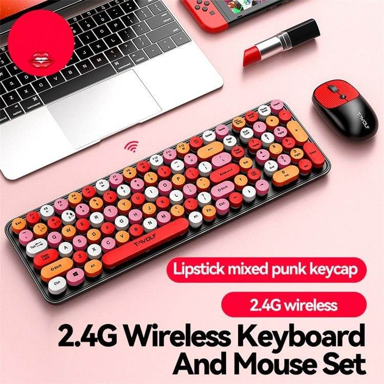 Wireless Home Office Keyboard Mouse Set (Black) - DMC Wholesale