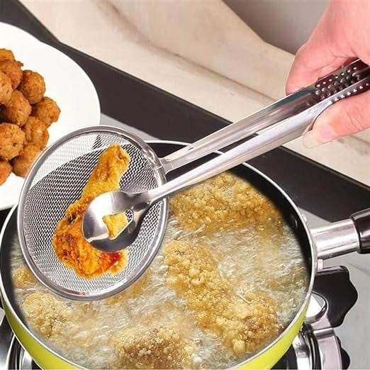 Steel Buffer Strainer Tongs - DMC Wholesale
