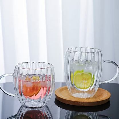 Elegant Clear Glass Cup (350ml)(Each)