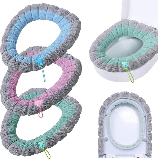 Plush Knitted Toilet Seat Cover