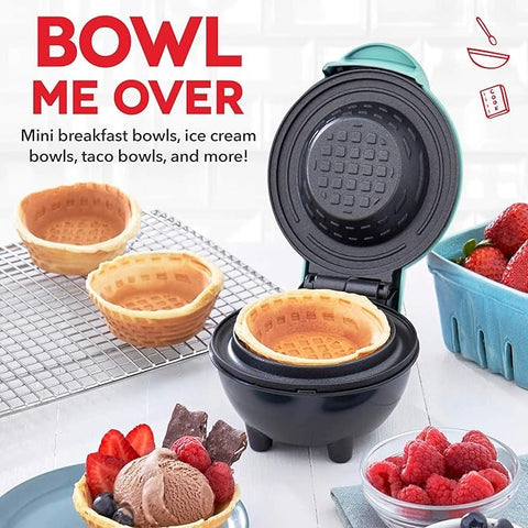 Mini Waffle Bowl Maker - Alt View