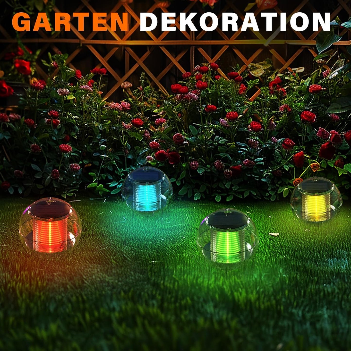 Solar Powered Colorful Water Floating Ball