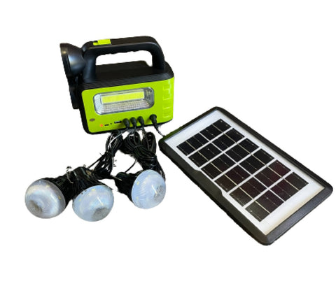 Solar Power Bank Flashlight System - Alt View