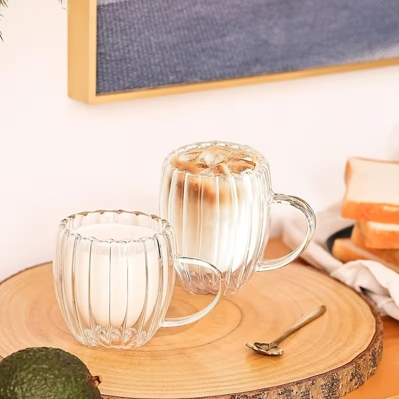 Elegant Clear Glass Cup (350ml)(Each)
