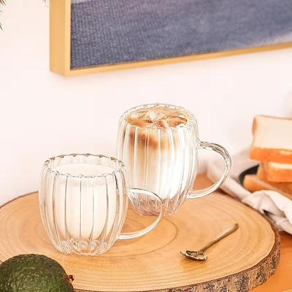 Elegant Clear Glass Cup (350ml)(Each)