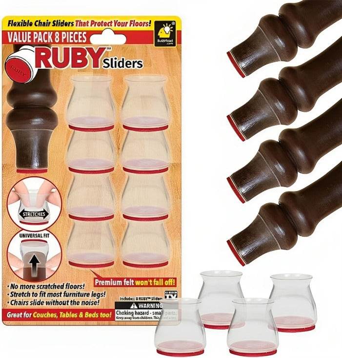 Silicone Chair Leg Floor Protectors (8 pcs) - DMC Wholesale