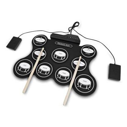 Electronic Roll Up Drum Kit - Alt View