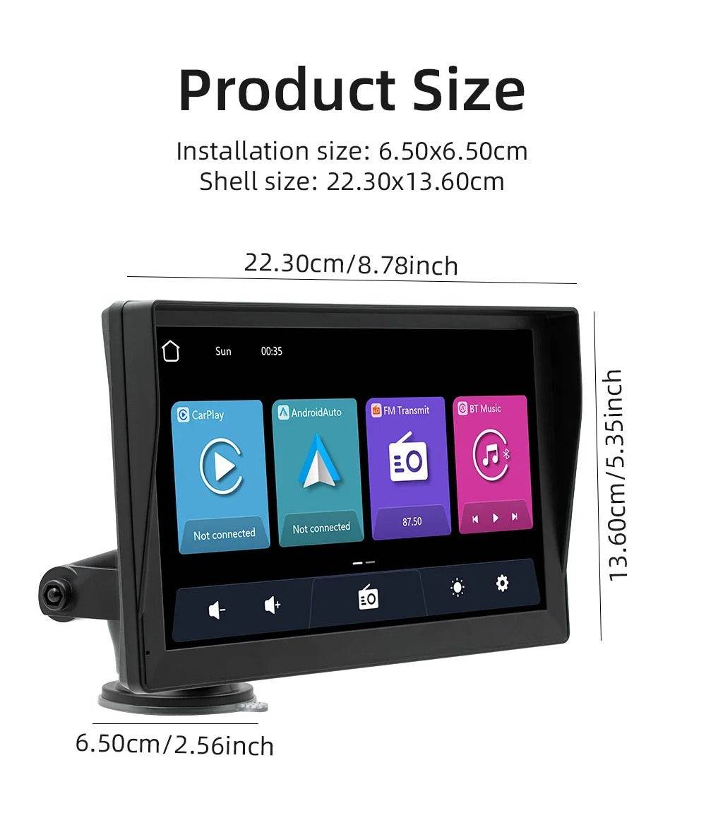 Portable Wireless Car Stereo (7 inch display) - DMC Wholesale