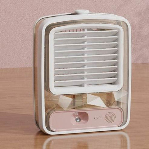 Water Cooled Desk Fan With Humidifier Spray - Alt View