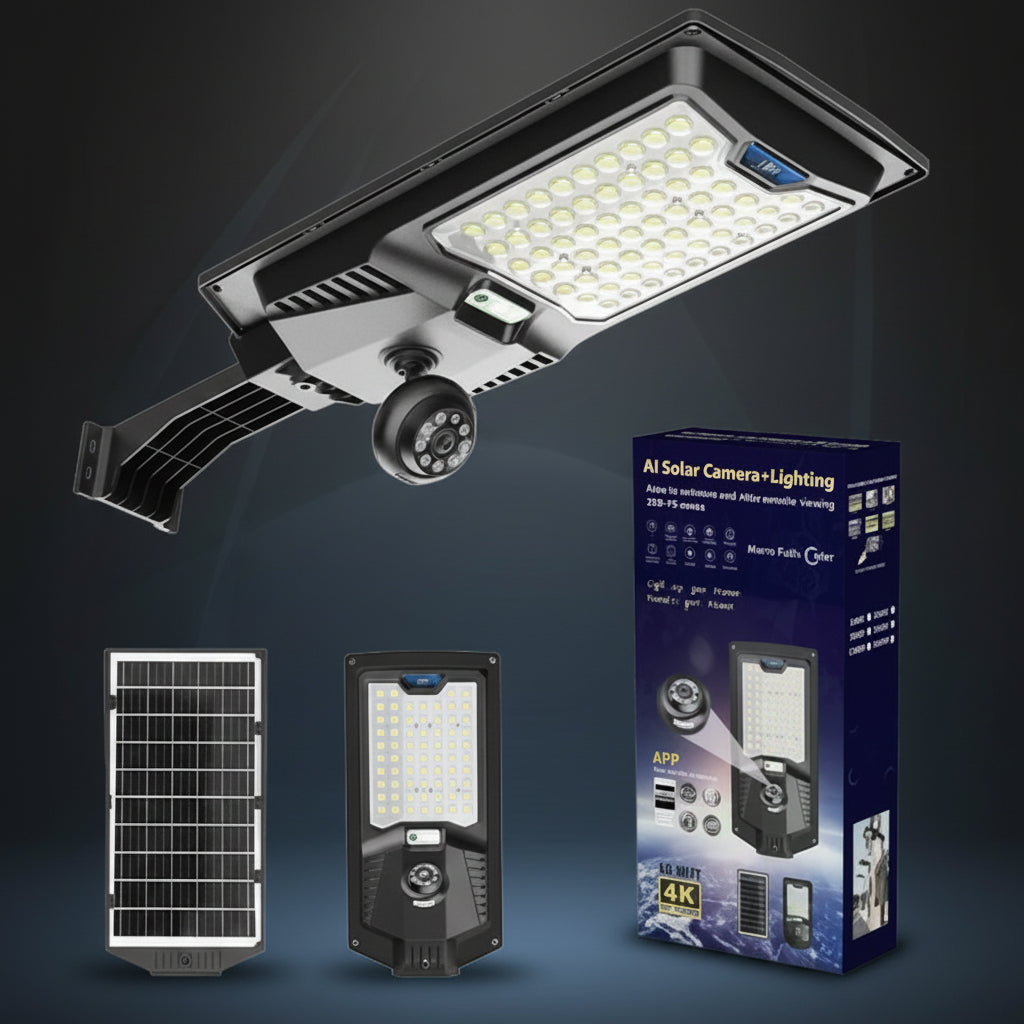 Solar Camera Light with 4G WiFi and Night Vision