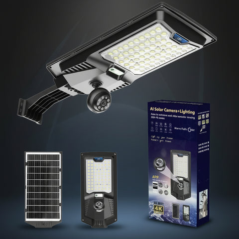 Solar Camera Light with 4G WiFi and Night Vision
