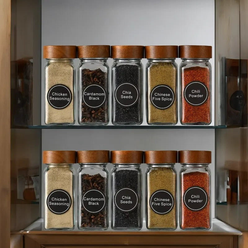 Spice Jar Containers Set (120ml)(12 pcs)