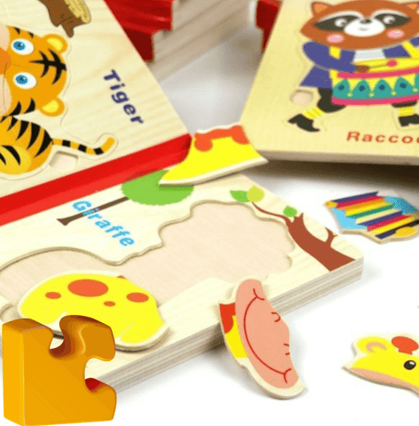 Wooden Puzzle Book - Alt View