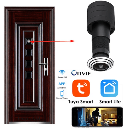 Mini Wifi Door Eye Hole IP Security Camera - DMC Wholesale