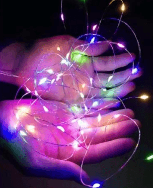 Solar Powered String Lights (100L)(12m)(Coper Wire) (Multi-Colour) - Alt View