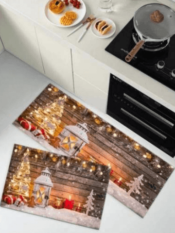Kitchen Mat Set (3D)(2 pcs)(Christmas) - Alt View