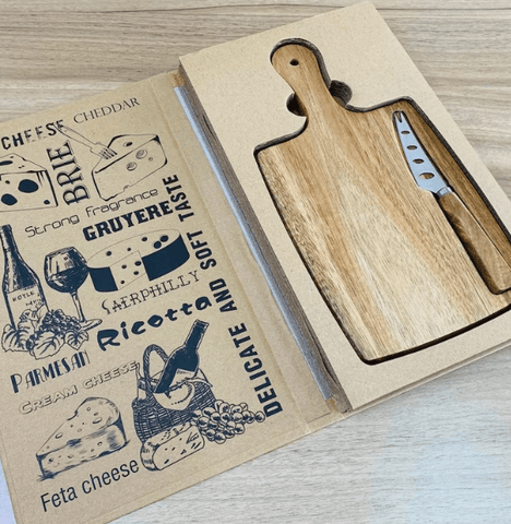Cheese Board Tray with Magnetic Fruit Knife - Alt View