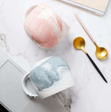 Marble Effect Cup (350ml) - DMC Wholesale