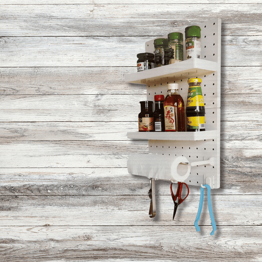 Adjustable Wall Mounted Wire Wrap Board Storage Rack - DMC Wholesale