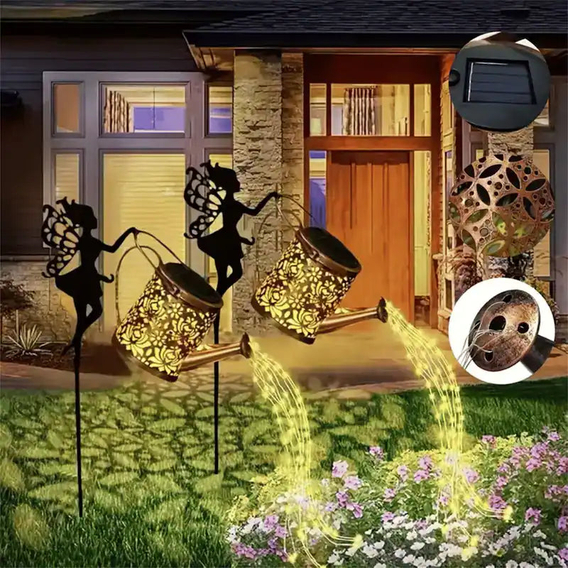 Fairy Solar Watering Can Light