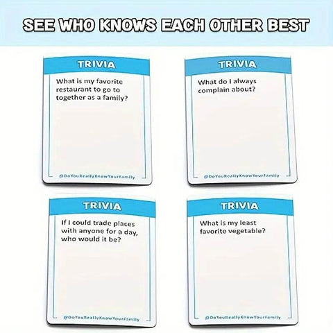 Do You Really Know Your Family Card Game - Alt View