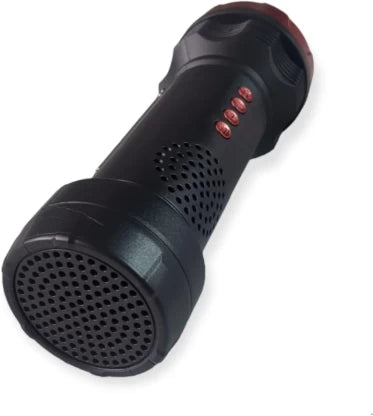 Solar Panel FM Radio Speaker Outdoor Flashlight - Alt View
