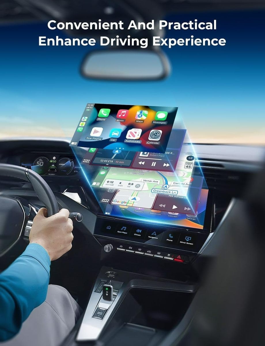 2in1 Wireless CarPlay And Android Auto Adapter