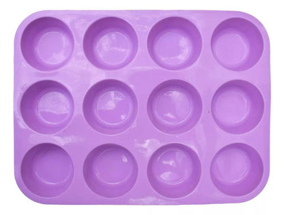 Silicone Cupcake Mold (12 cups) - DMC Wholesale