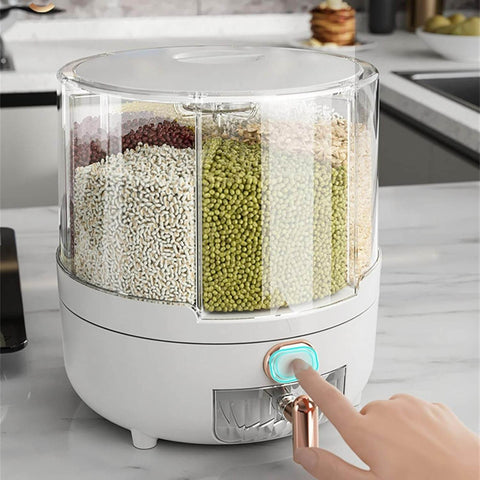 Rotating Grain Container Dispenser - Alt View