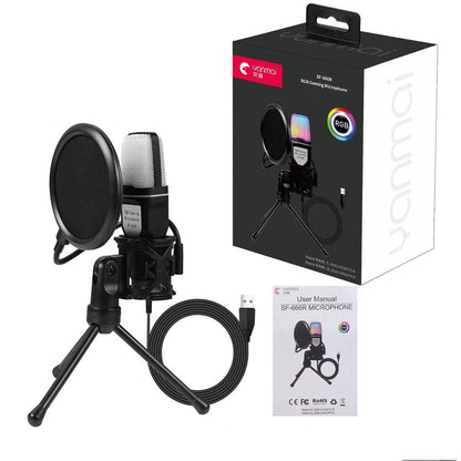 Full RGB Capacitor Desktop Microphone - DMC Wholesale