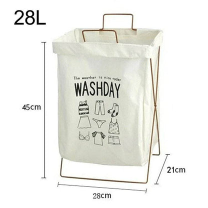Cotton Linen Dirty Clothes Hamper Washing Basket - DMC Wholesale