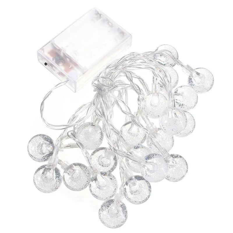 Battery Operated Tiny Balls String Lights (20L)(3M)(Yellow)