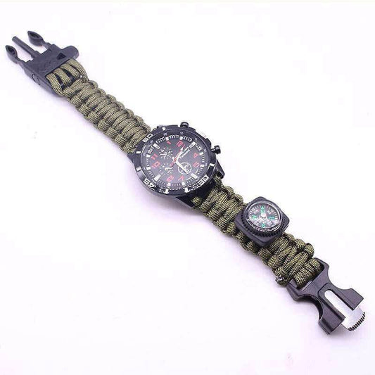 Outdoor Camping Paracord Survival Watch - DMC Wholesale