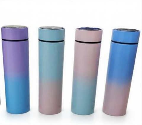 Pastel Smart LED Temperature Thermos Bottle (500ml) - Alt View
