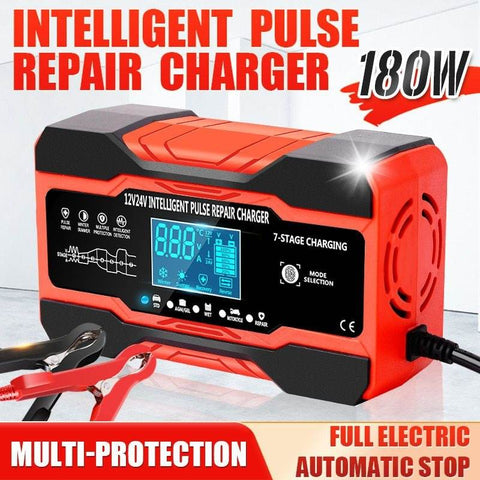 Smart Pulse Car Battery Charger - Alt View