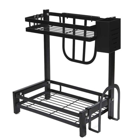 Kitchen Organiser Metal Shelf (40cm)(2 Tier) - Alt View