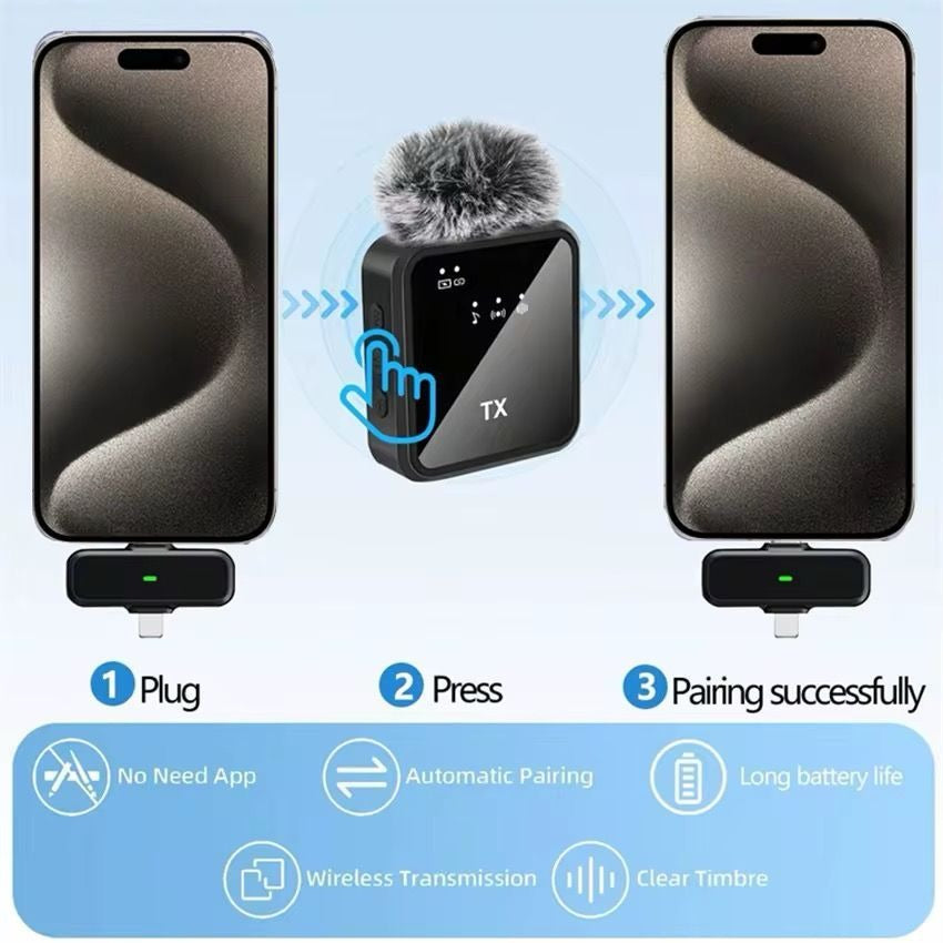 Dual Wireless Lavalier Microphone
