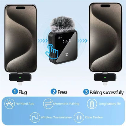 Dual Wireless Lavalier Microphone