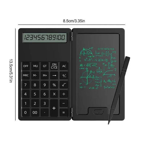 Professional Mini Smart Calculator With Writing Note Pad - Alt View