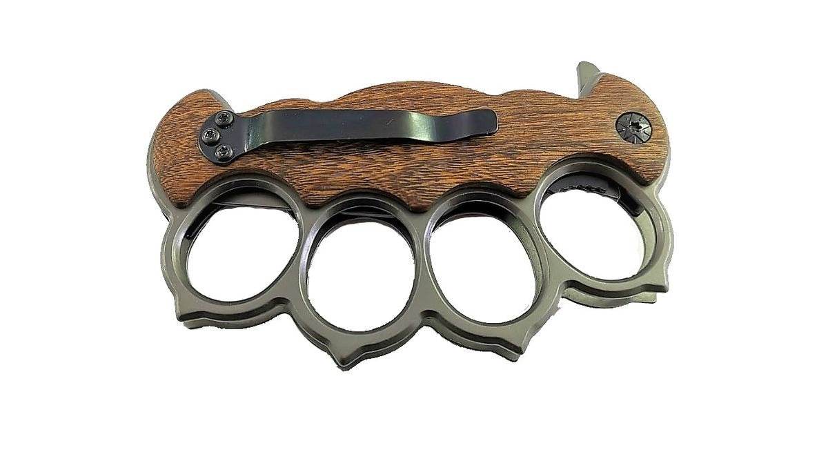 Folding Pocket Knife and Knuckle Duster - DMC Wholesale