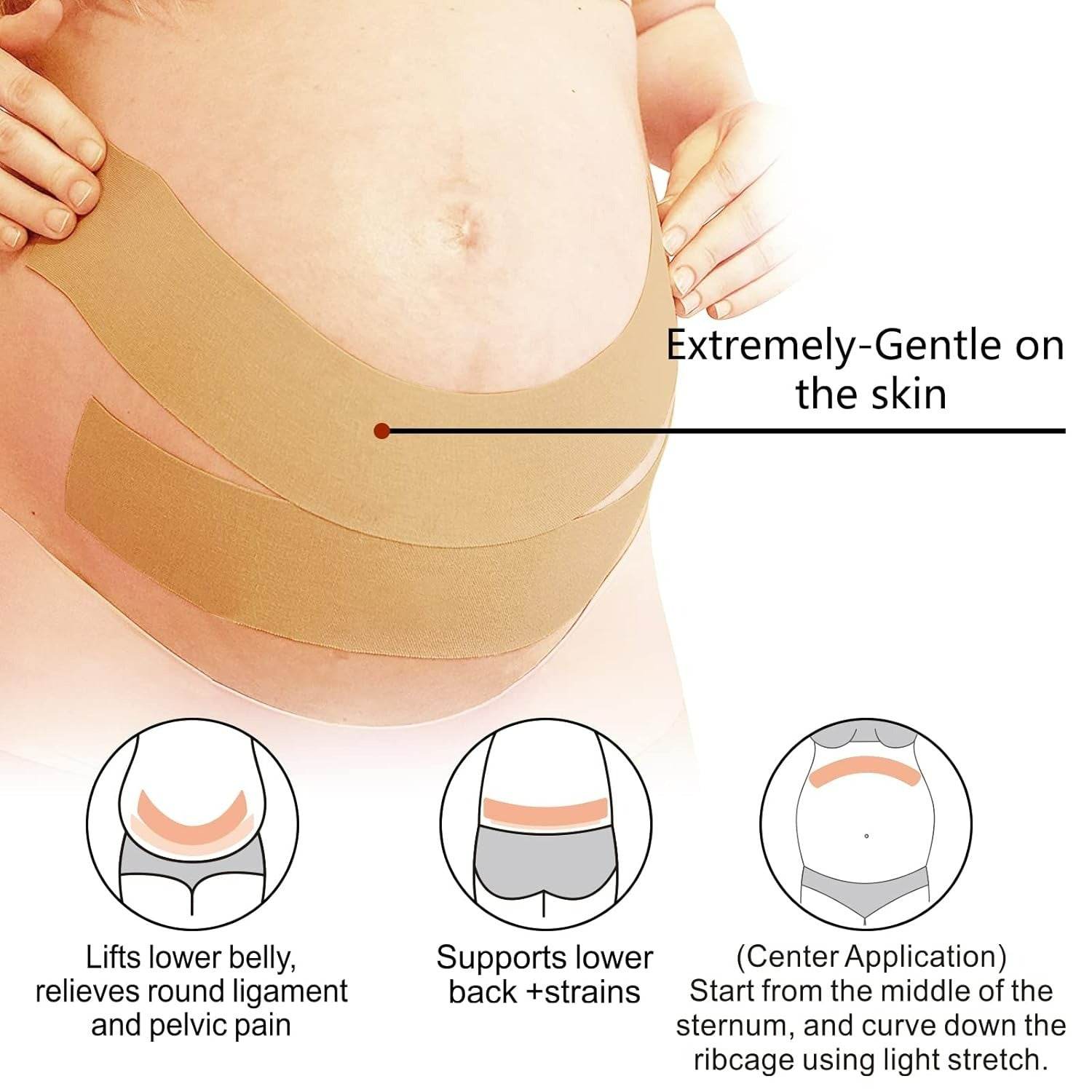 Kinesiology Strain Relief Tape For Pregnancy Tummy - DMC Wholesale