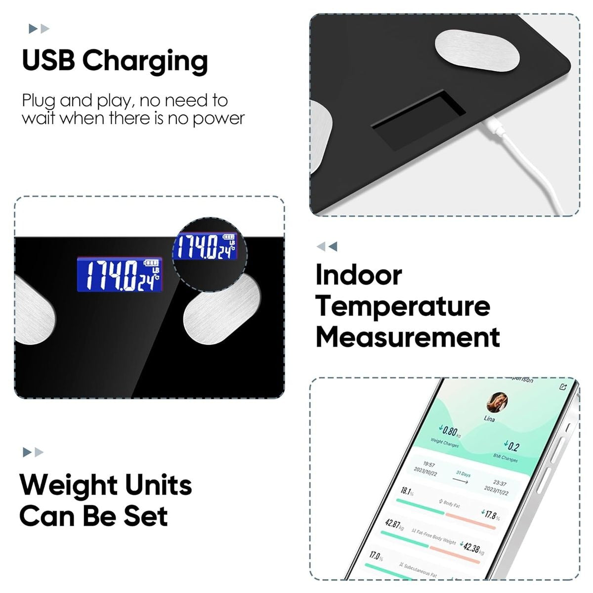 Wireless Bathroom Scale KOS-17015