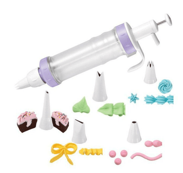 Dessert Decorator Plus Tool with 5 Decorating Tips