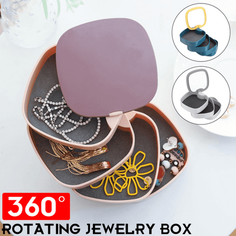 Jewellery Box with Mirror (4 Tier) - Alt View