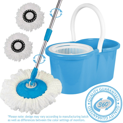 Rotating 360 Magic Spin Mop And Plastic Bucket Set