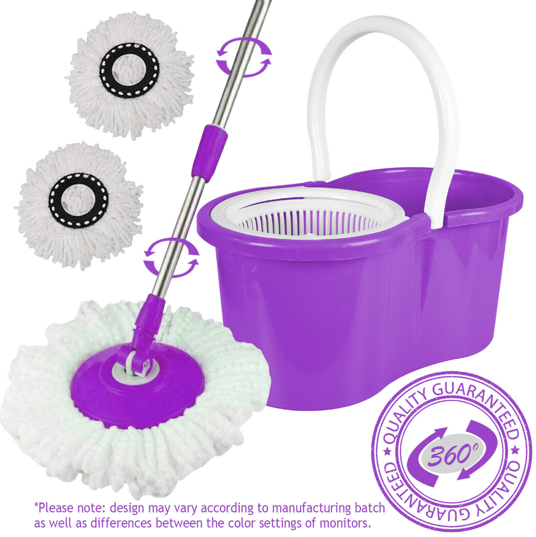 Rotating 360 Magic Spin Mop And Plastic Bucket Set