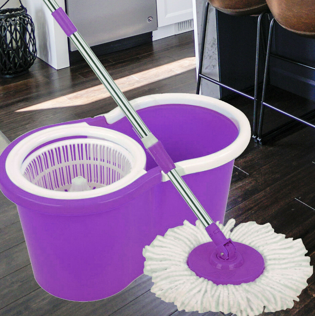 Rotating 360 Magic Spin Mop And Plastic Bucket Set