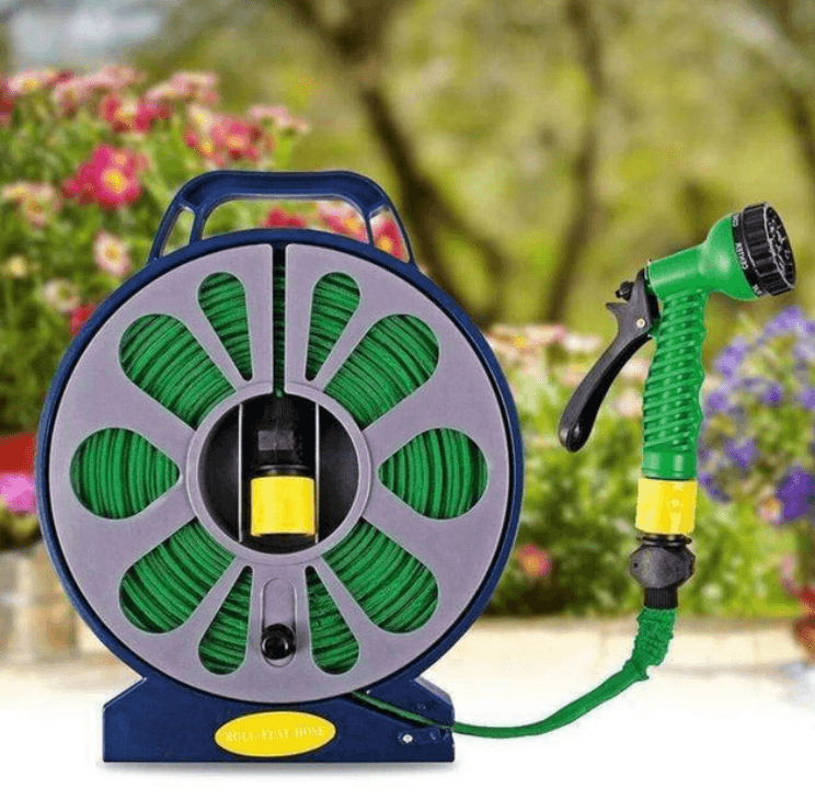 Flat Hose with Spray Gun Nozzle (15m) - DMC Wholesale