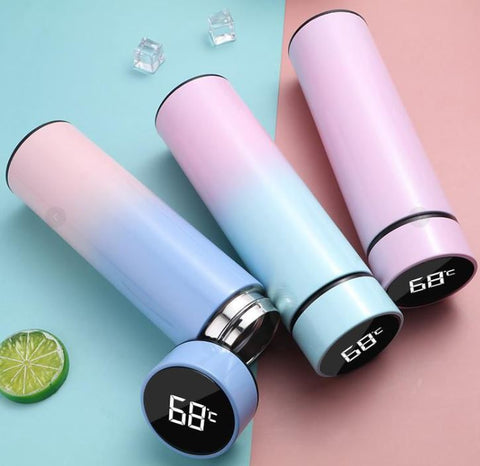 Pastel Smart LED Temperature Thermos Bottle (500ml)
