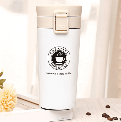 Double Wall Vacuum Insulated Travel Coffee Cup (380ml) - DMC Wholesale